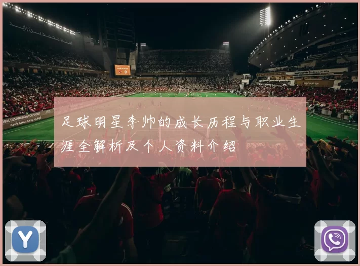 足球明星李帅的成长历程与职业生涯全解析及个人资料介绍
